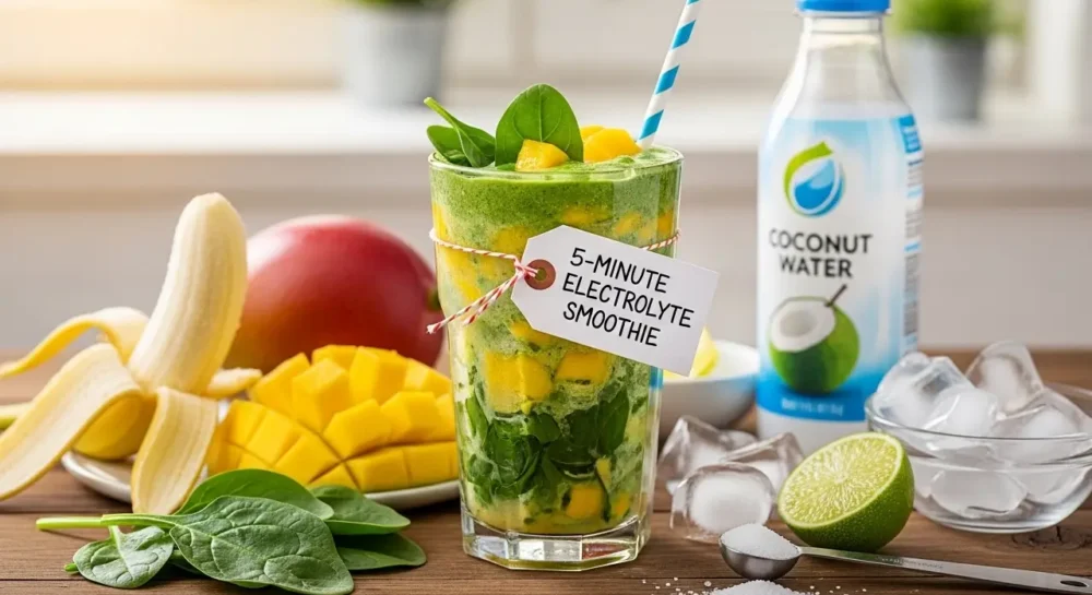 5-Minute Electrolyte Smoothie Recipe That Keeps You Hydrated All Day